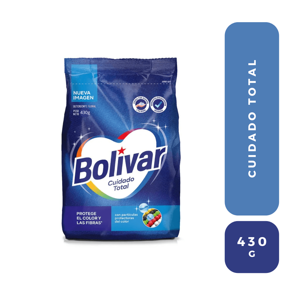 Bolivar detergente cuidado total 430 Gr