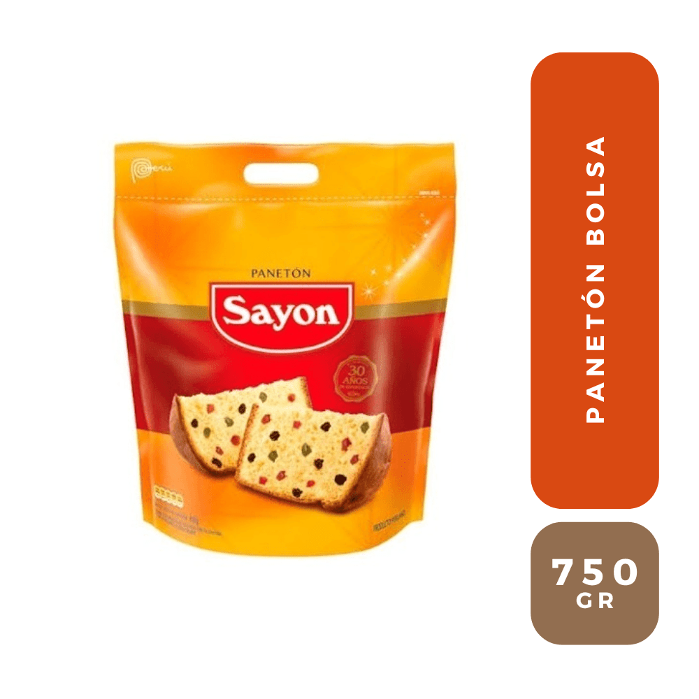 Sayon panetón bolsa 750 gr