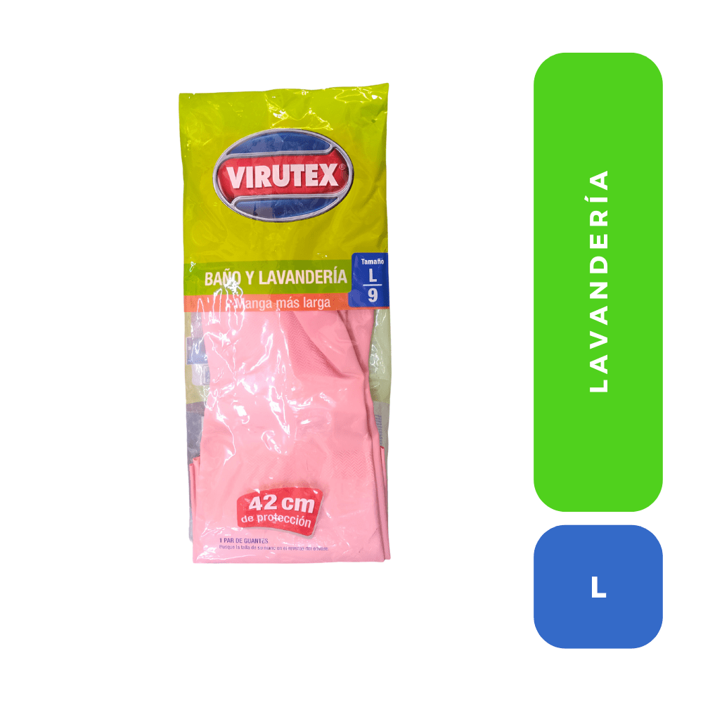 Virutex guantes baño y lavanderia talla L