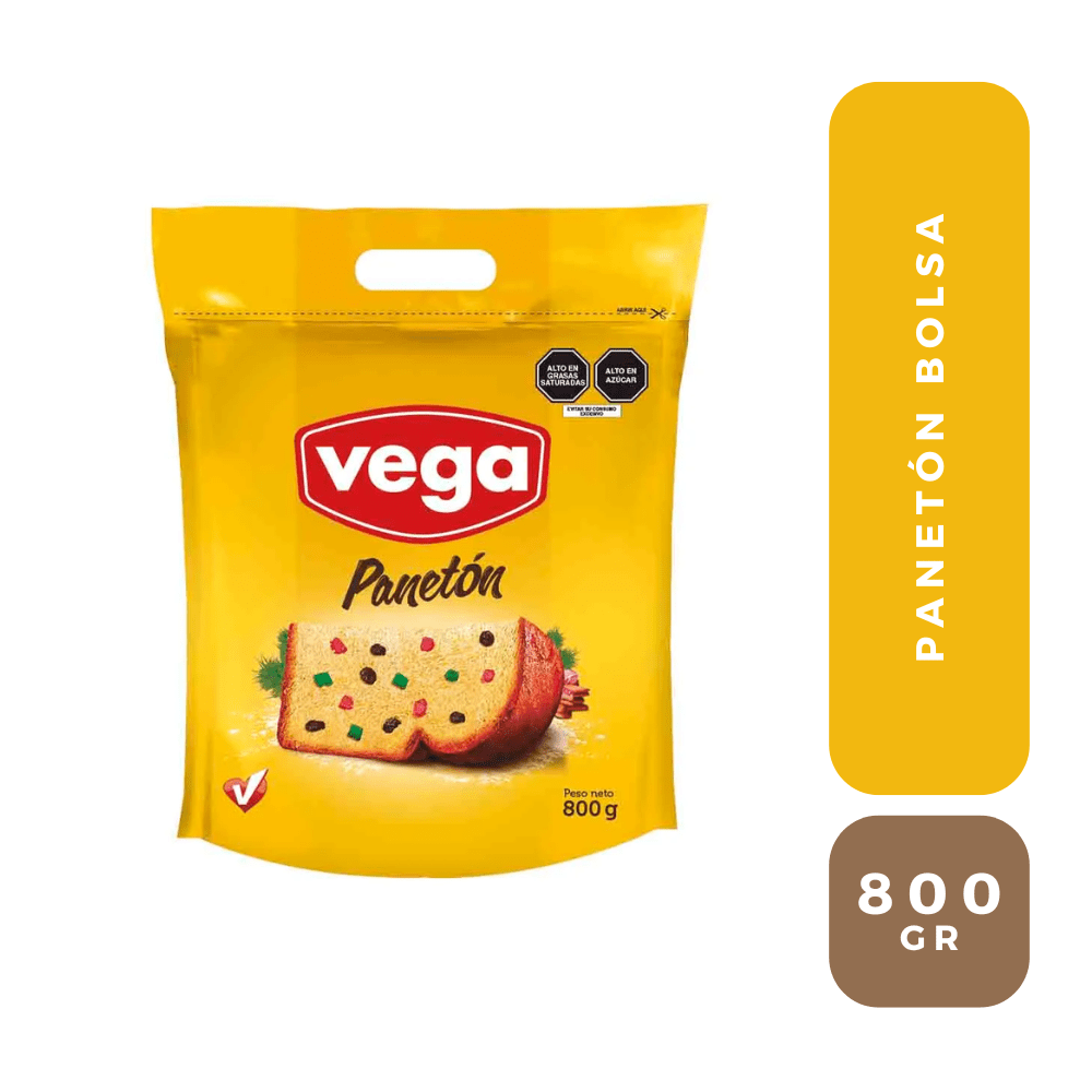 VEGA panetón bolsa 800g