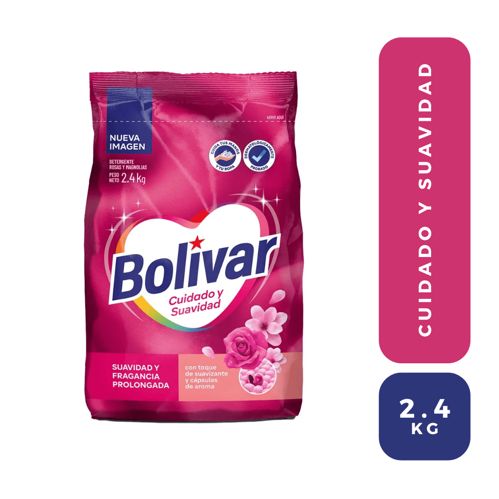 Bolívar detergente cuidado y suavidad 2.4 kg