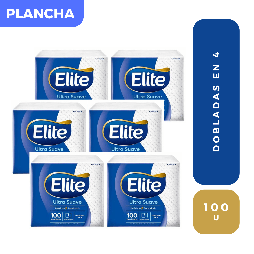 PLANCHA elite servilleta DOBLADO en 4 X 6
