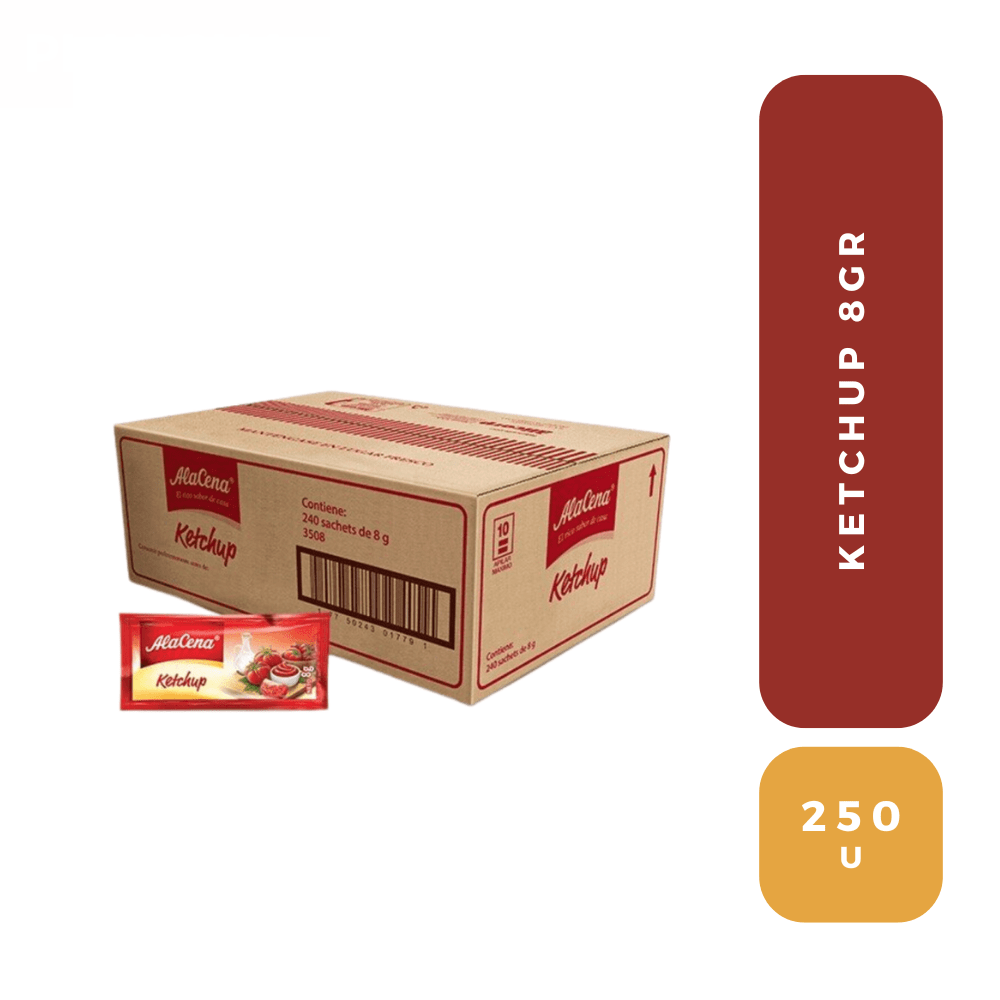 Cj alacena ketchup personal 8 gr x 250 un.