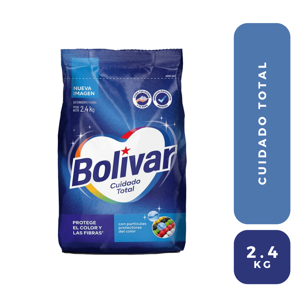 Bolivar detergente cuidado total 2.4 KG
