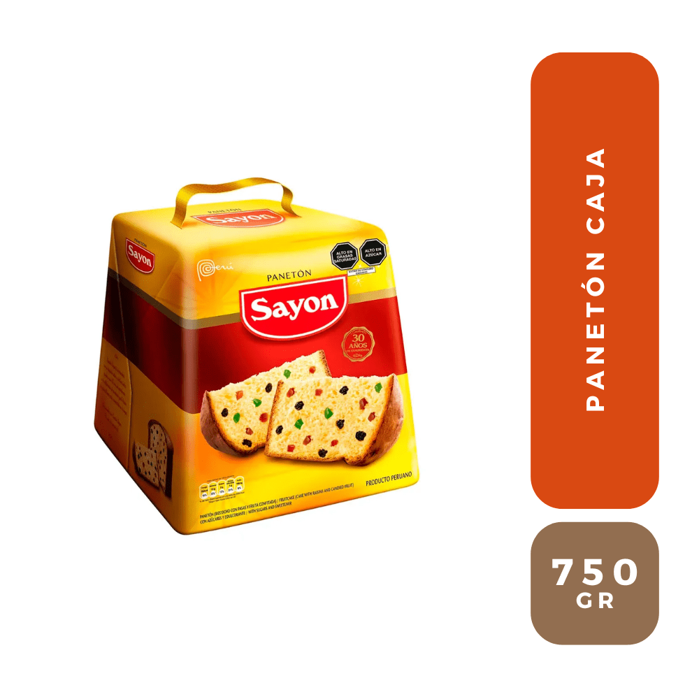 Sayon panetón caja 750 gr
