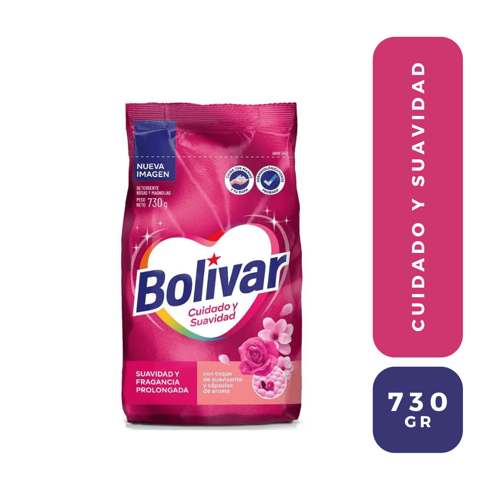 Bolivar detergente cuidado y suavidad 730 gr.