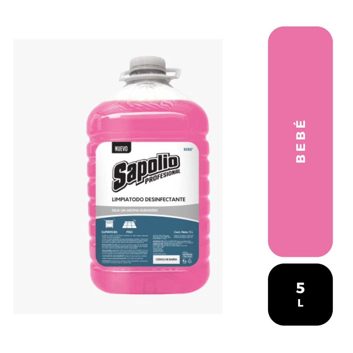 Sapolio limpiatodo bebé 5 L