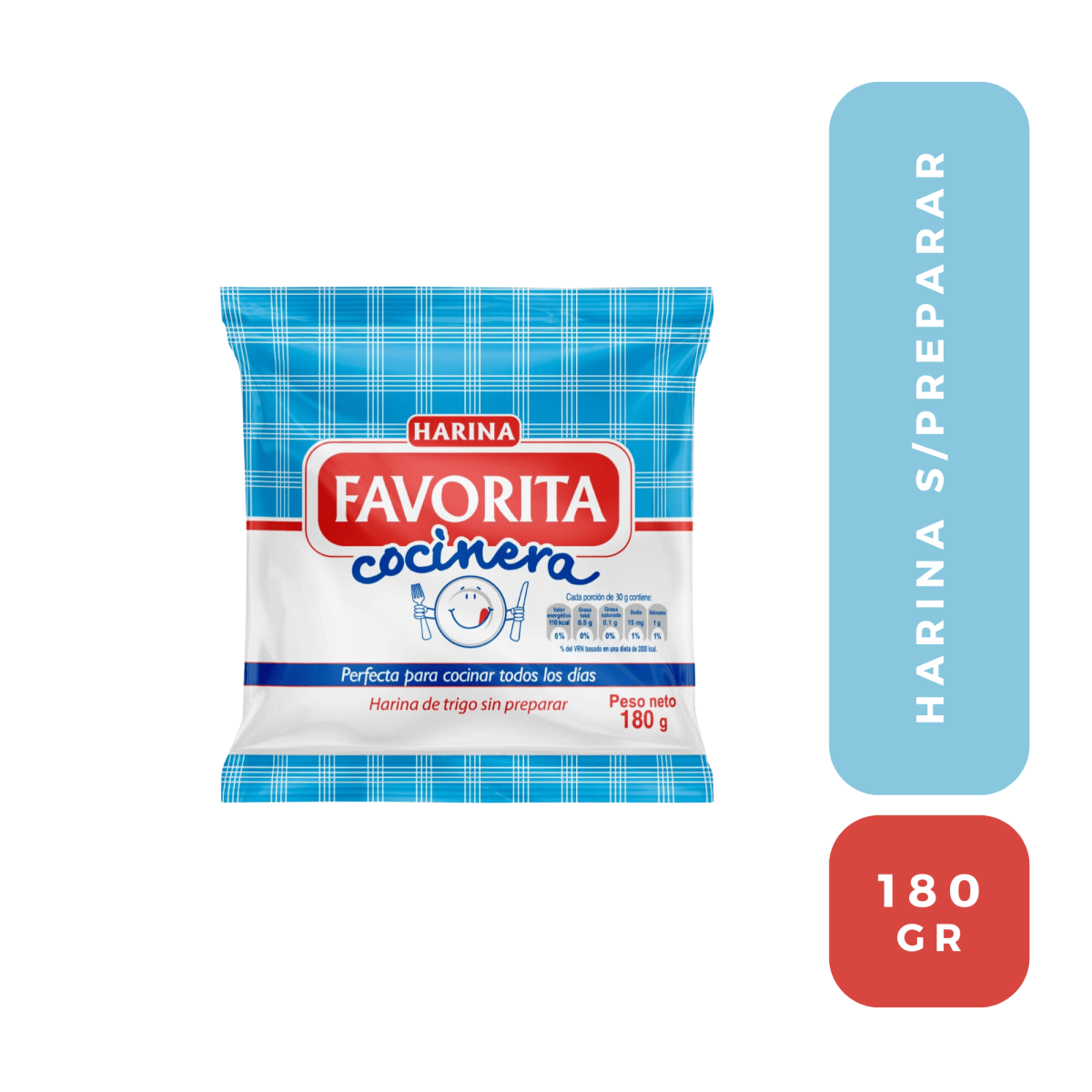 Favorita harina de trigo sin preparar 180 gr