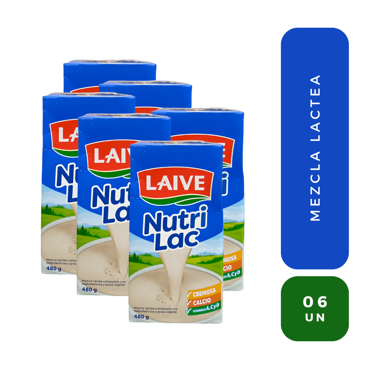 Six pack laive nutri lac 480 gr.