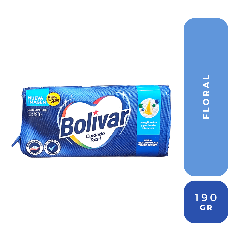 Bolivar jabon floral 190 gr