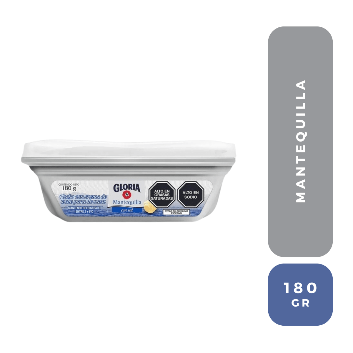 Gloria mantequilla c/ sal pote 180 gr