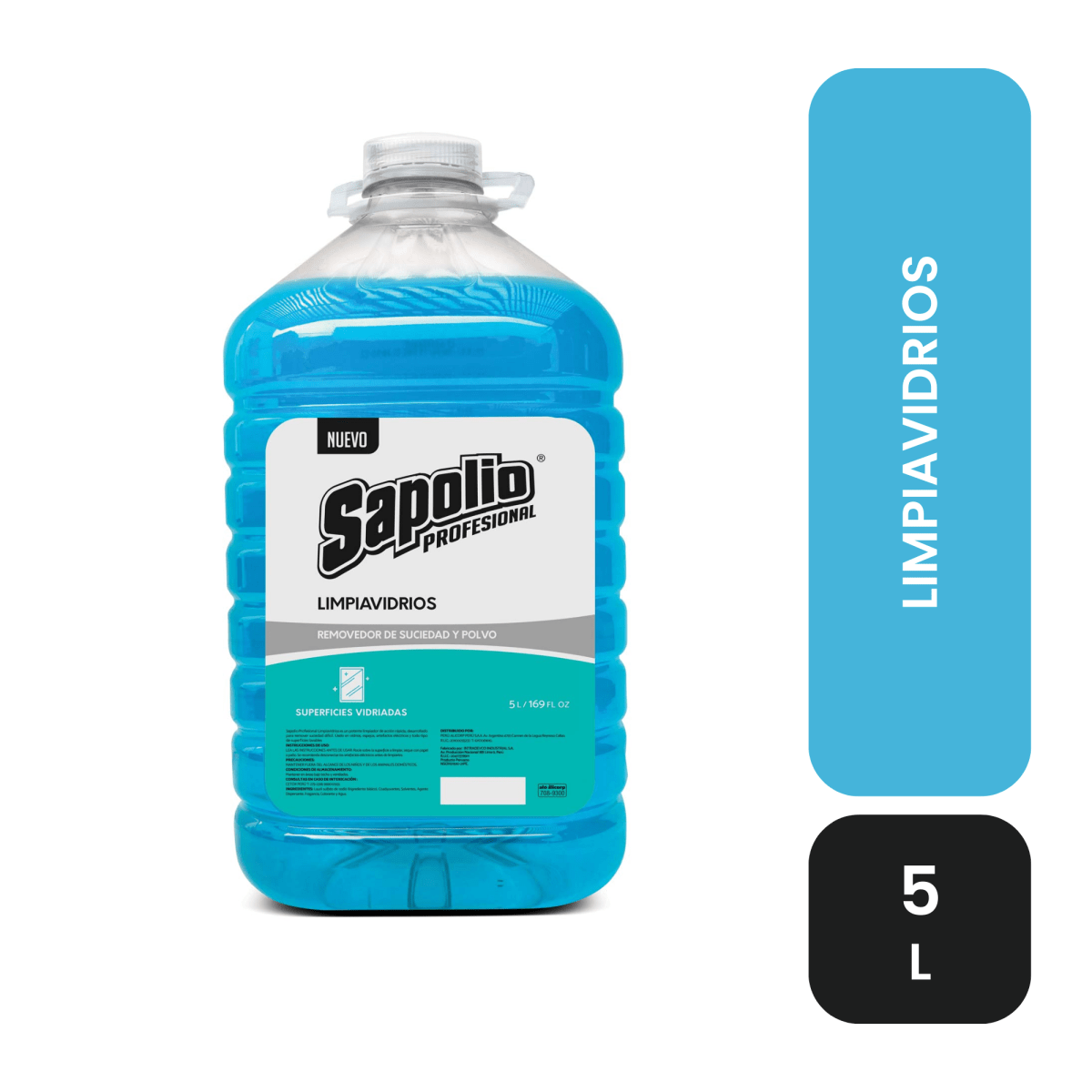 SAPOLIO limpiavidrios 5 lt 