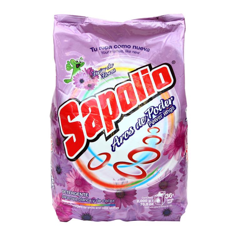 Sapolio detergente flores 2 kg.