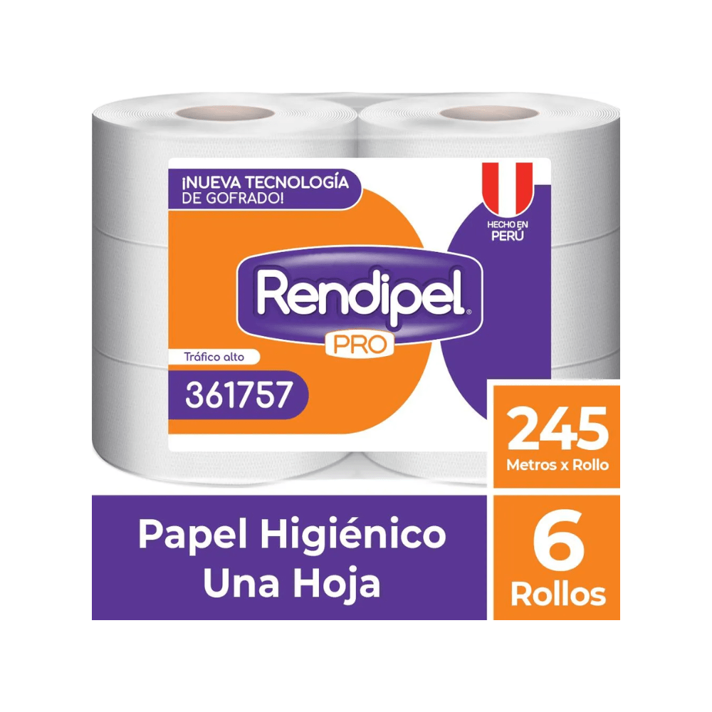 Rendipel papel industrial 245 m. - 6 rollos