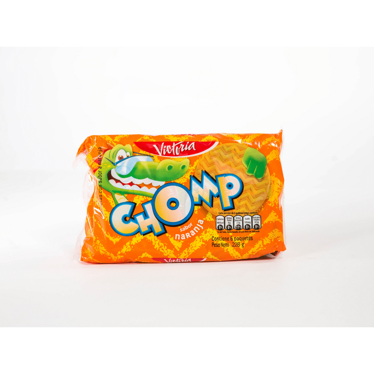 Chomp sabor naranja pack x 6 unid,
