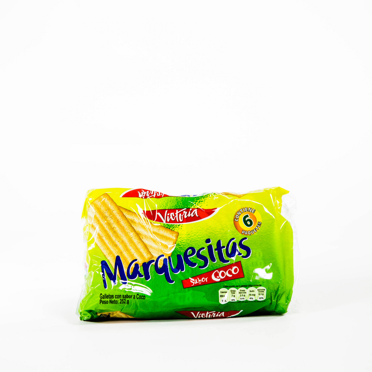 Marquesitas sabor coco pack x 6