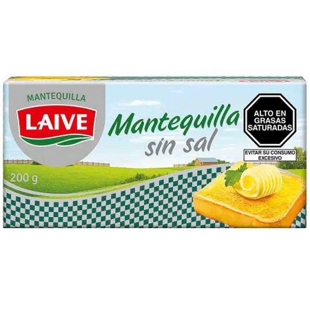 Laive mantequilla s/sal BARRA 180 gr.
