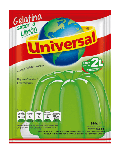 Universal gelatina limón 130 GR