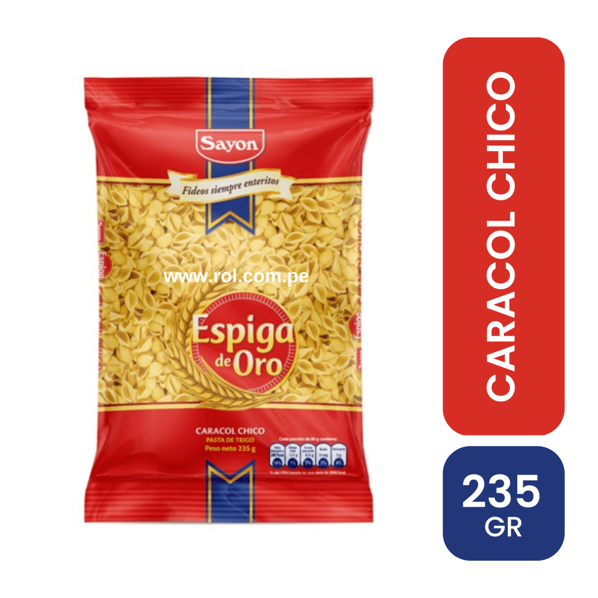 ESPIGA DE ORO caracol chico 235 GR