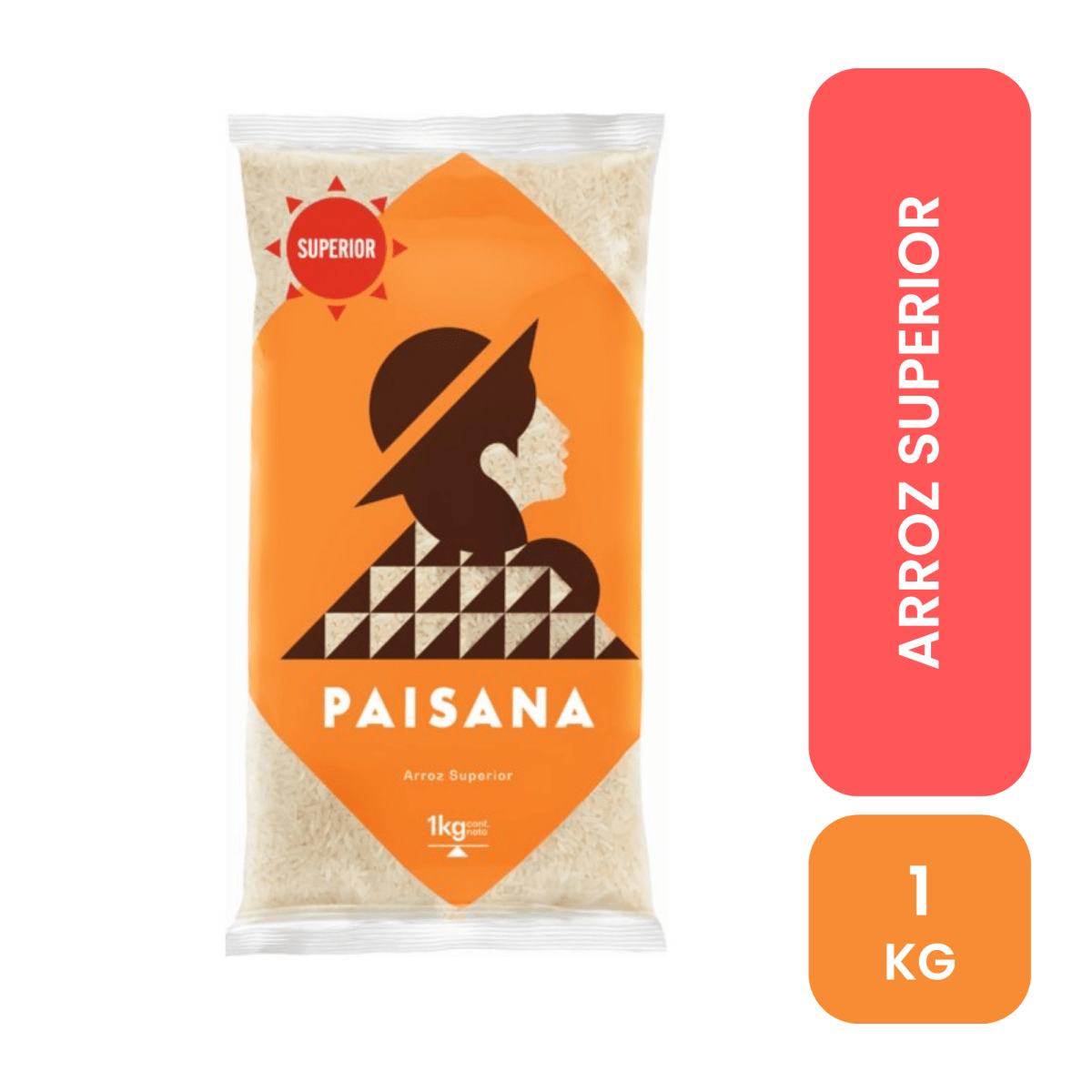 Paisana arroz superior 1 kilo