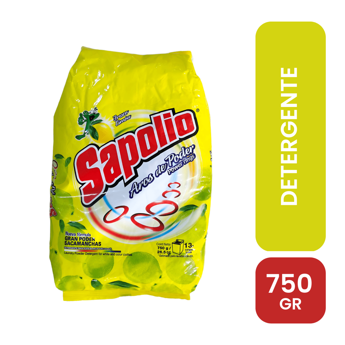sapolio detergente limón 750 gr.