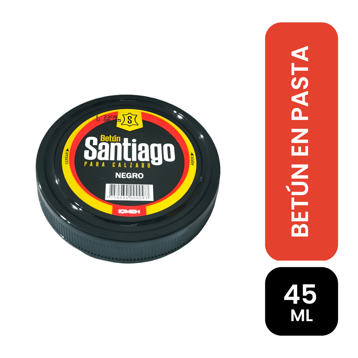 Santiago betún negro 45 ml
