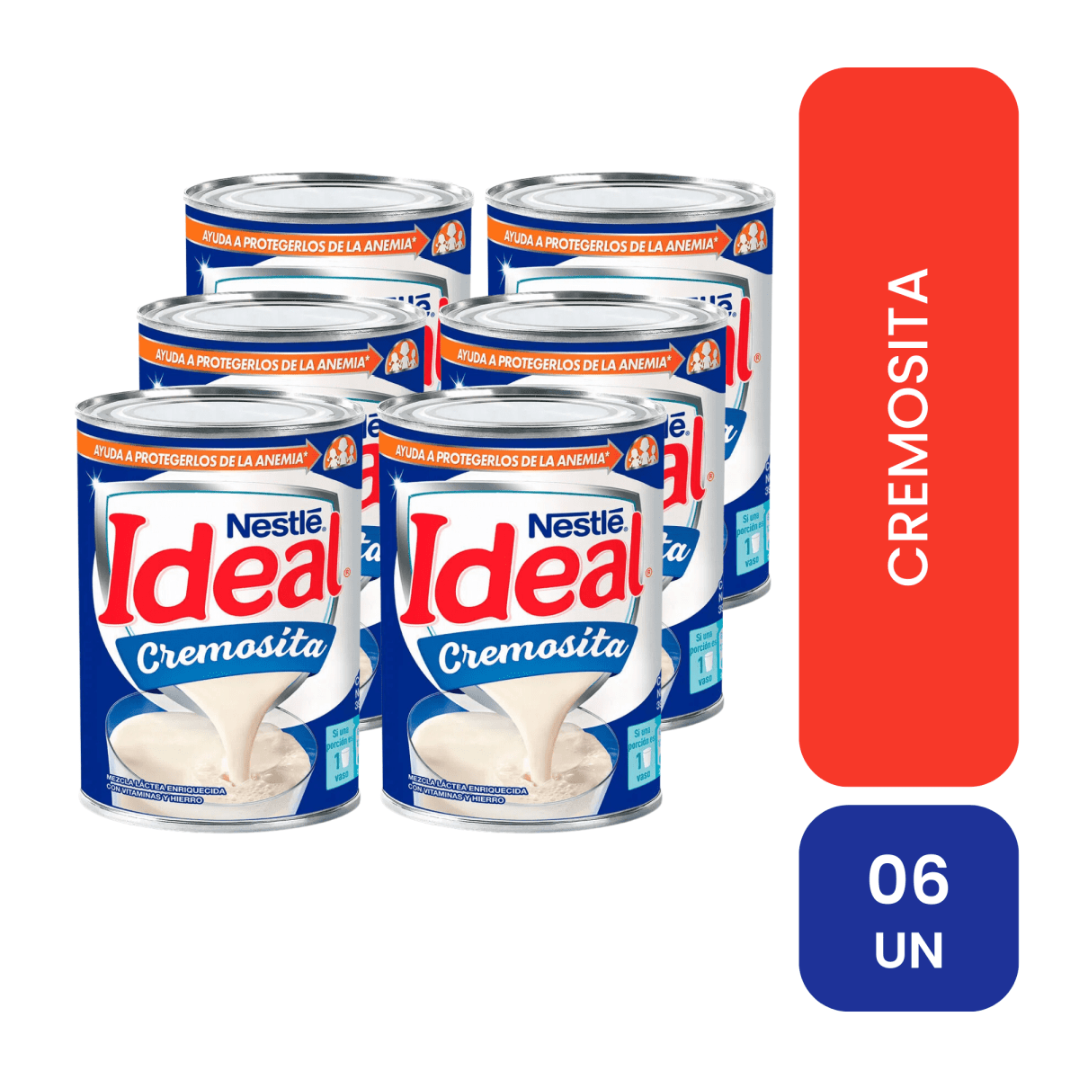 Six pack ideal cremosita 390 gr