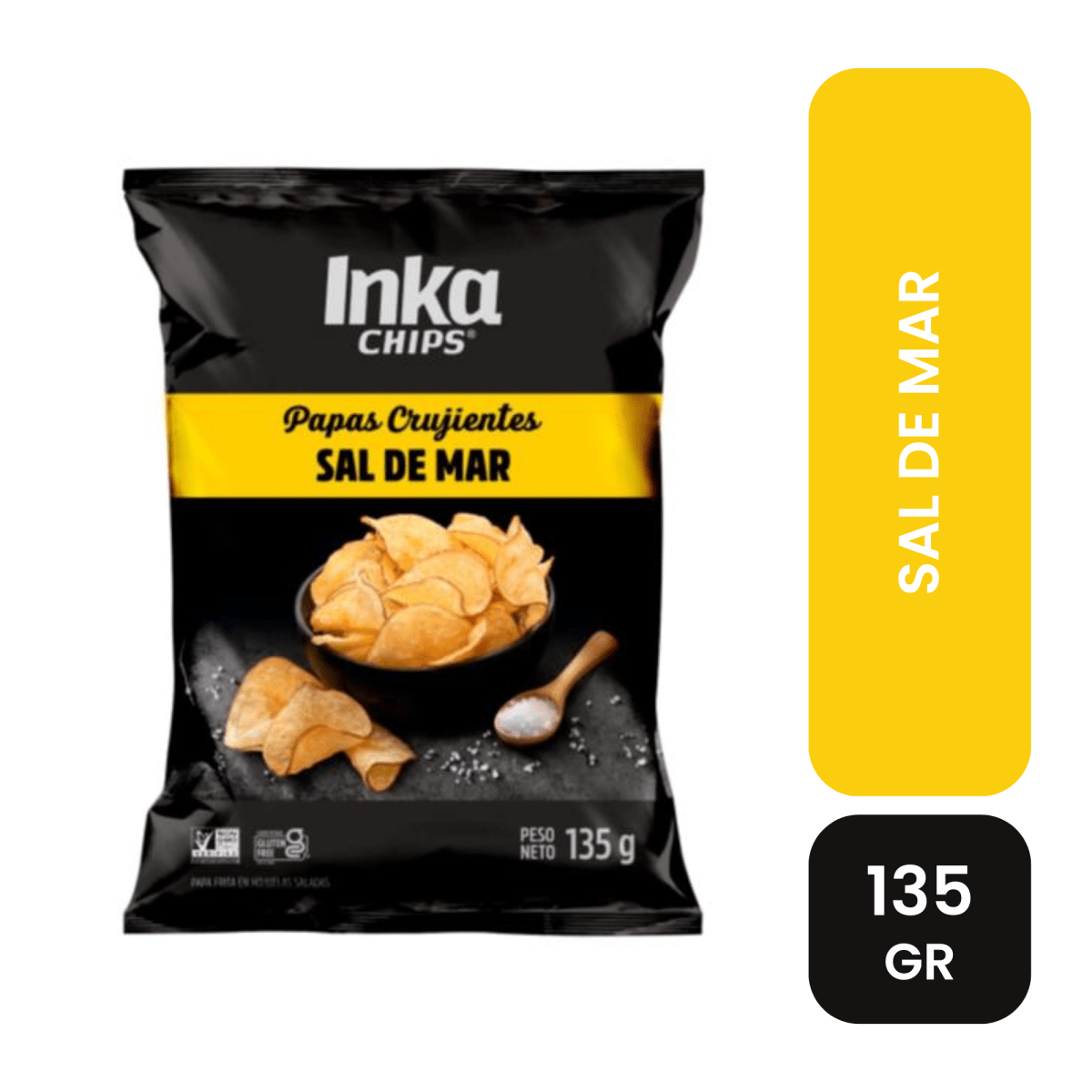 Inka chips Sal de mar 135 gr