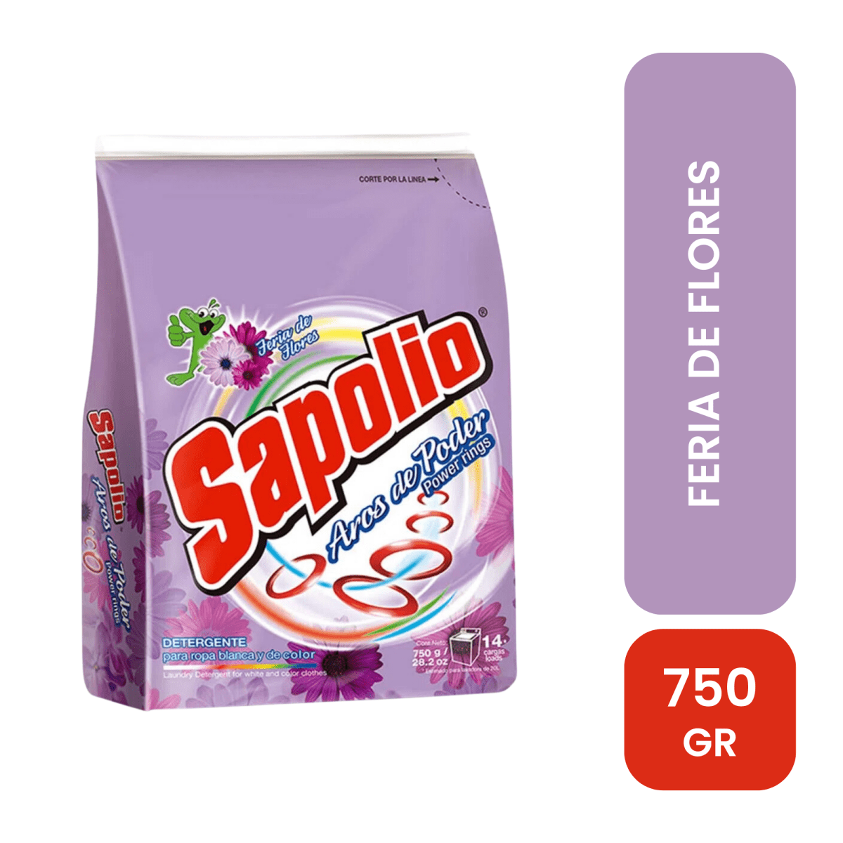 Sapolio detergente flores 750 gr.