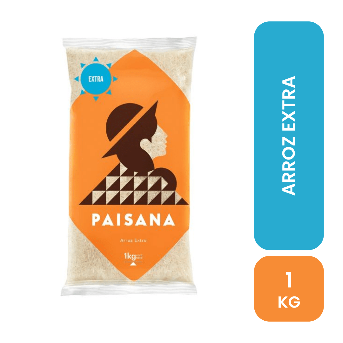 Paisana arroz extra 1 KG