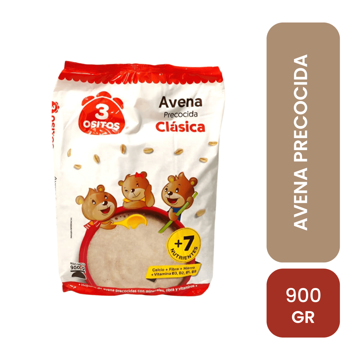 3 ositos avena 900 gr