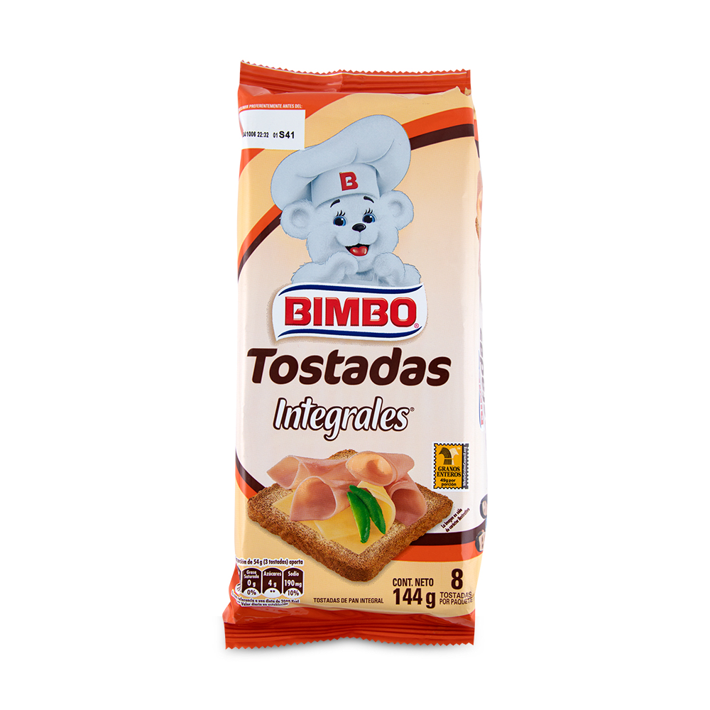 Bimbo tostada integral 144 gr