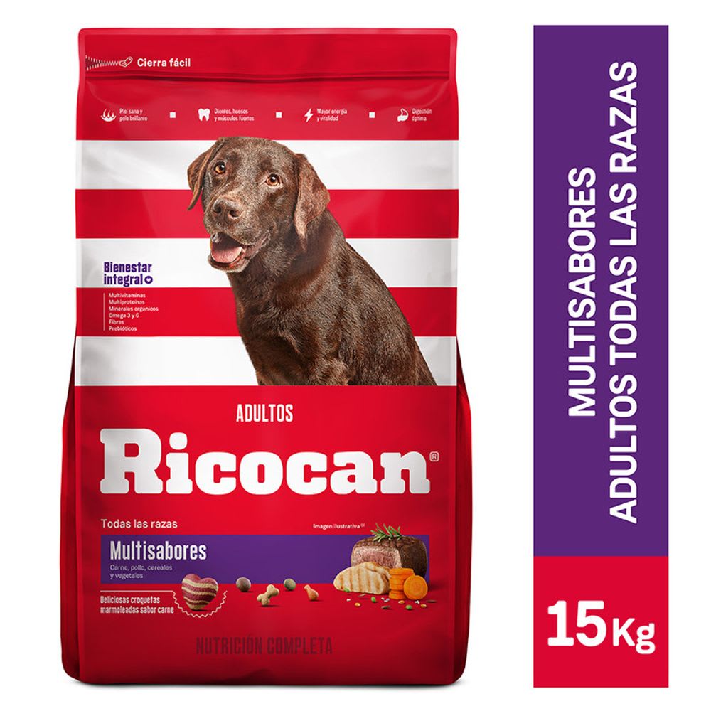 Saco ricocan multisabores x 15 KG