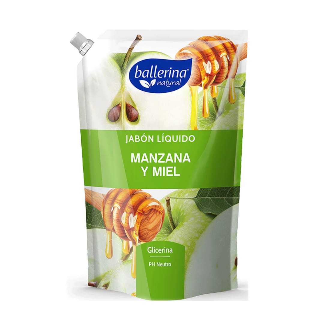 Ballerina jabón liquido manzana y miel 750 ML