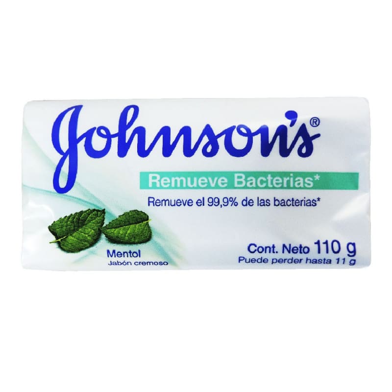 johnsons jabón remueve bacterias 110 gr