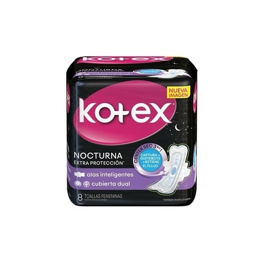 Kotex Nocturna Extra Protec. 8unid