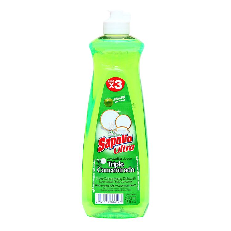 Sapolio lavav. liquido FRASCO manzana 500 ml