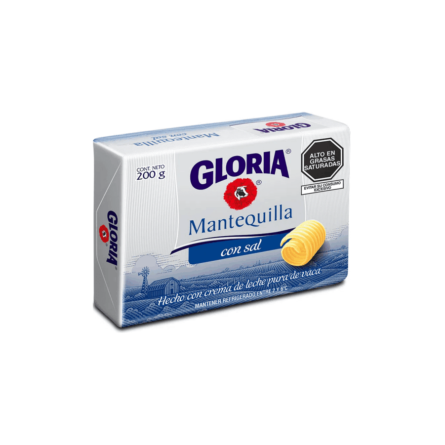 Gloria mantequilla c/ sal barra 200 gr