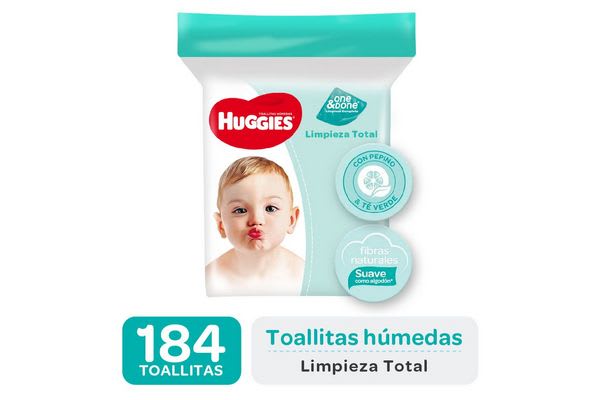Huggies toallas humedas x 184 UNI (one&done)