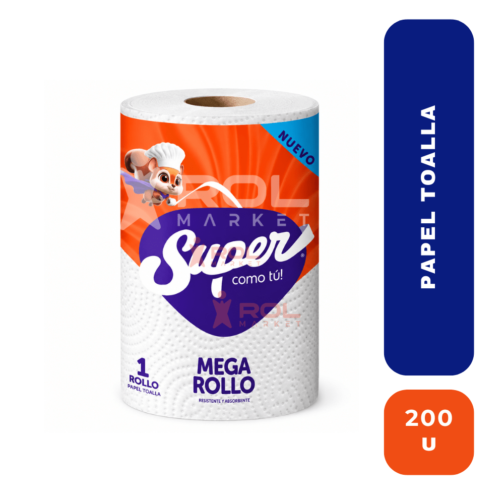 Super Papel Toalla Megarollo