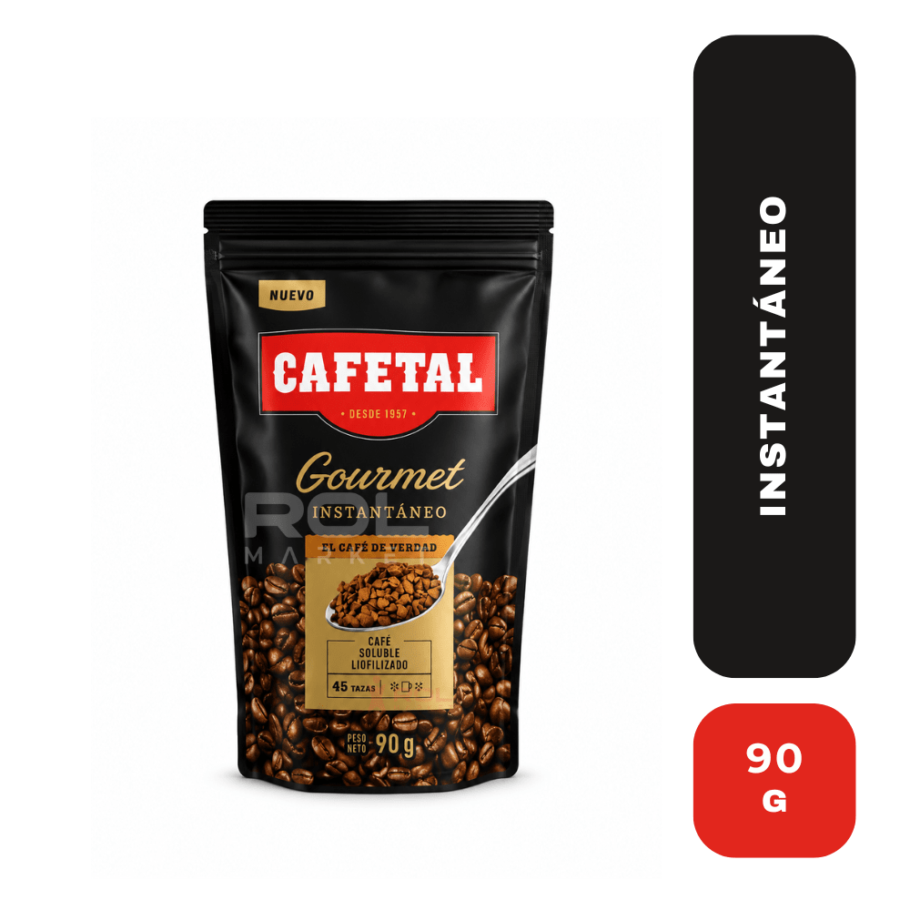 Cafetal Gourmet Café Instantáneo Liofilizado 90g