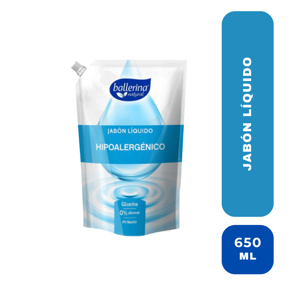 Ballerina jabon liquido hipoalergenico 650 ML