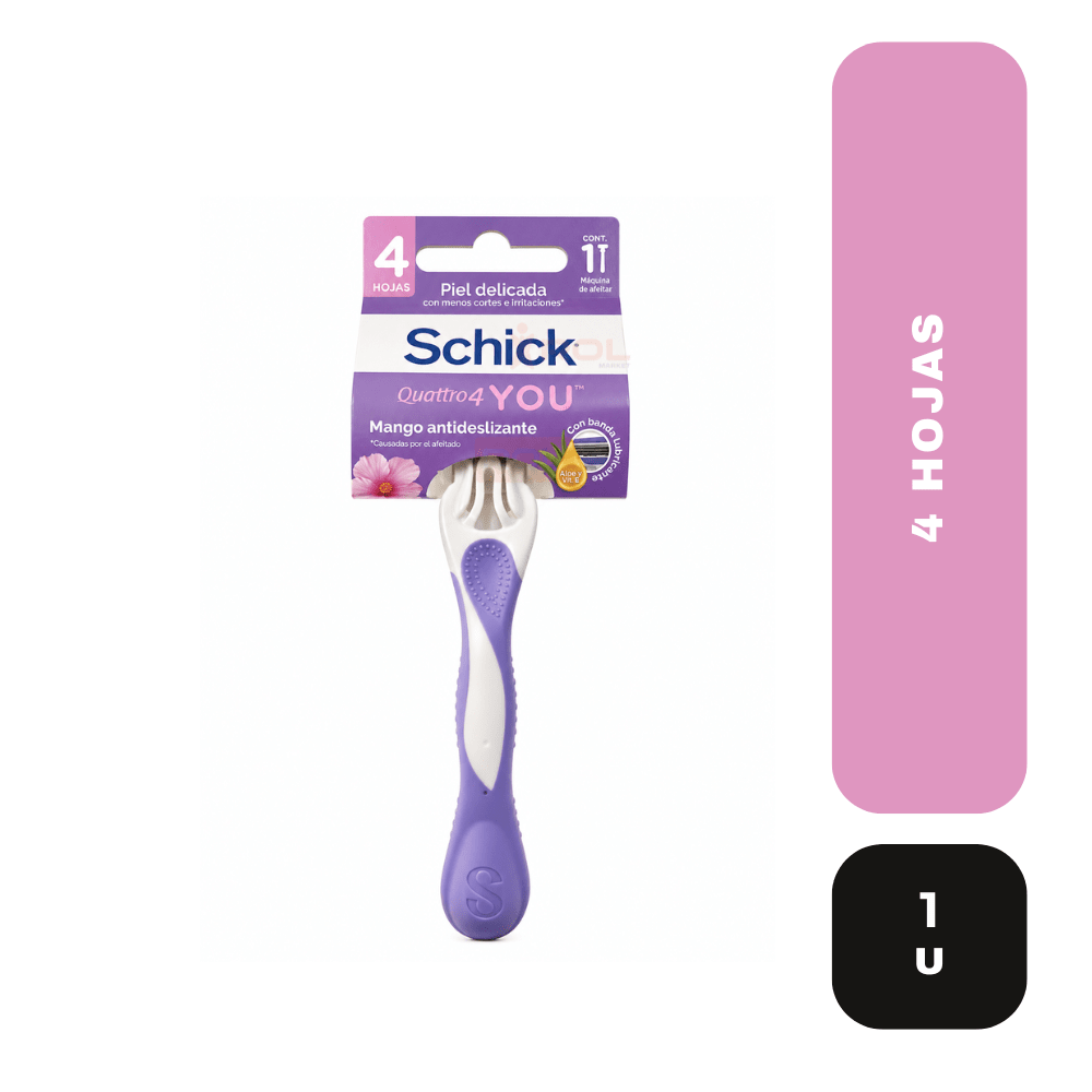 Schick quattro sensible 4 hojas