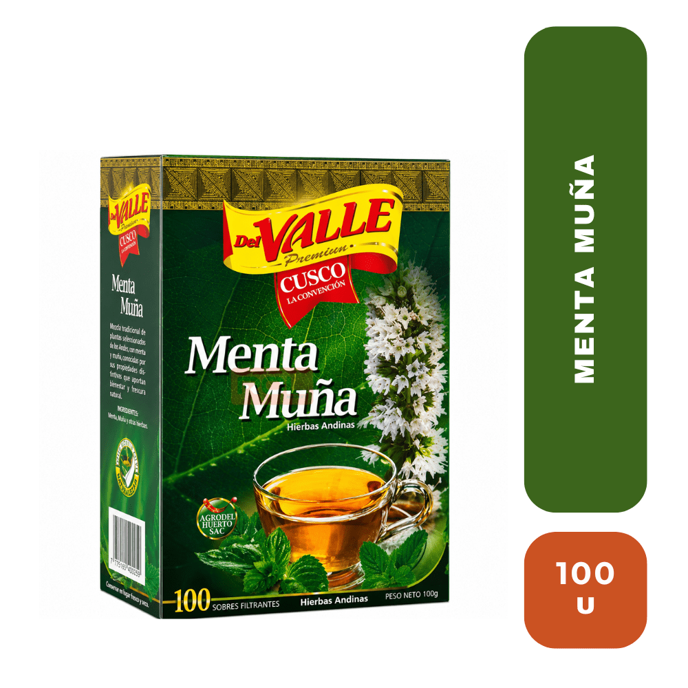 Del valle menta muña X 100 unidades