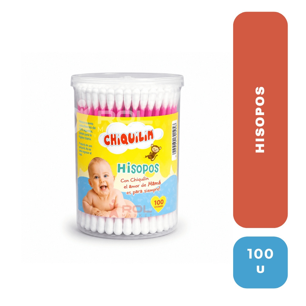 Chiquilin hisopos 100 unidades