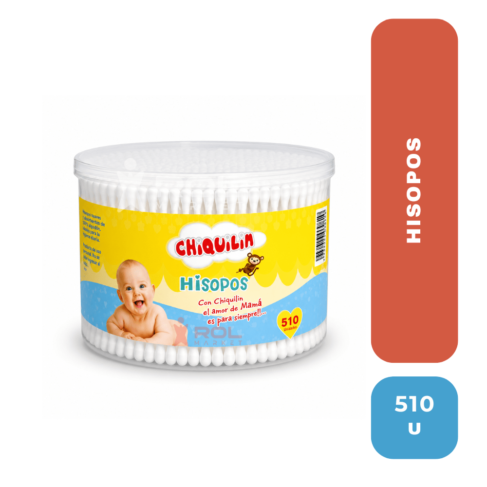 Chiquilin hisopos 510 unidades