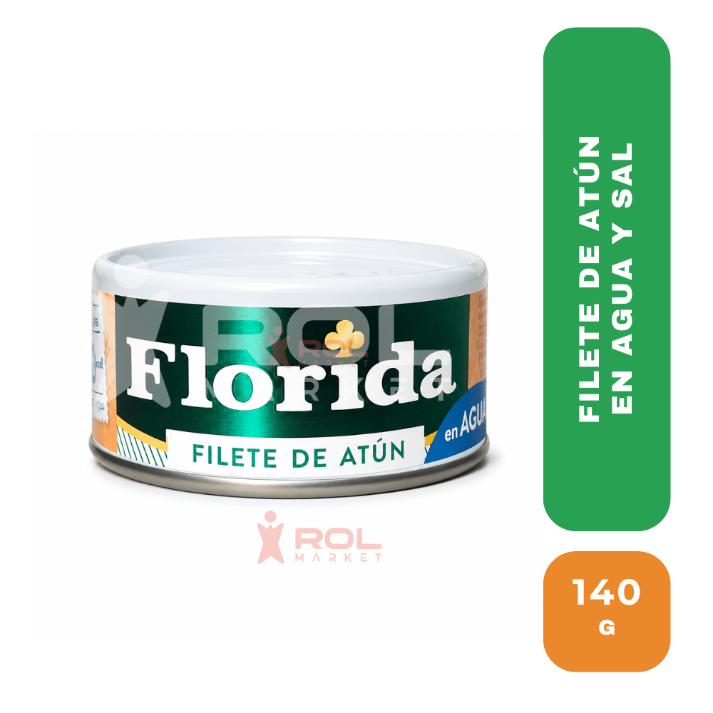 Florida filete de atún en agua y sal 140 gr