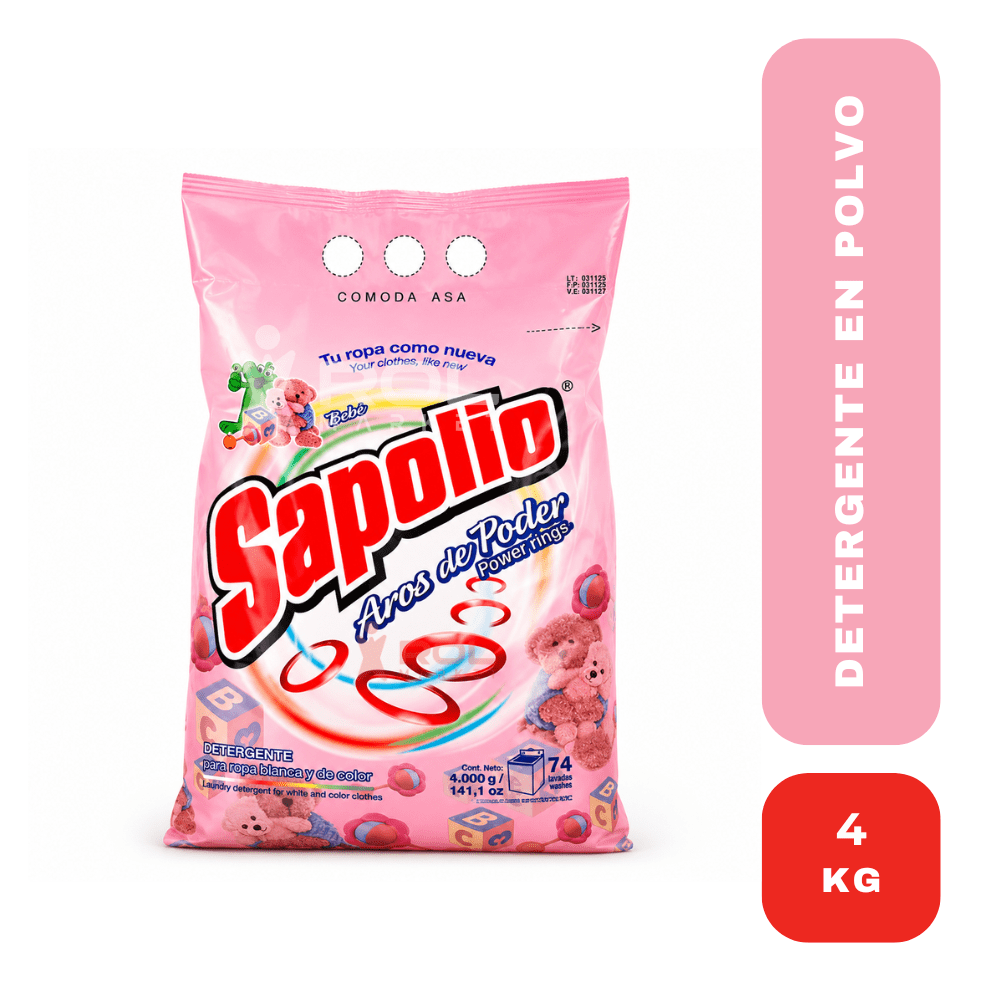 Sapolio detergente aroma bebé 4 kg