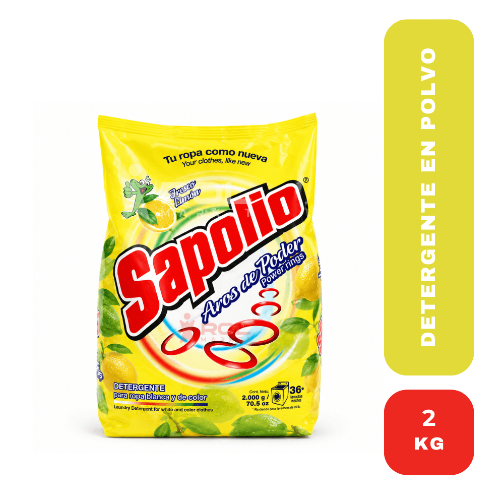 sapolio detergente limón 2 kg.