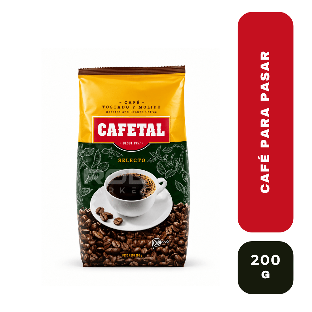 Cafetal Selecto Café Tostado y Molido 200g